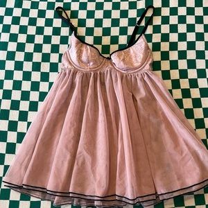 Vintage Victoria’s Secret Pink Tulle Lingerie Y2K
